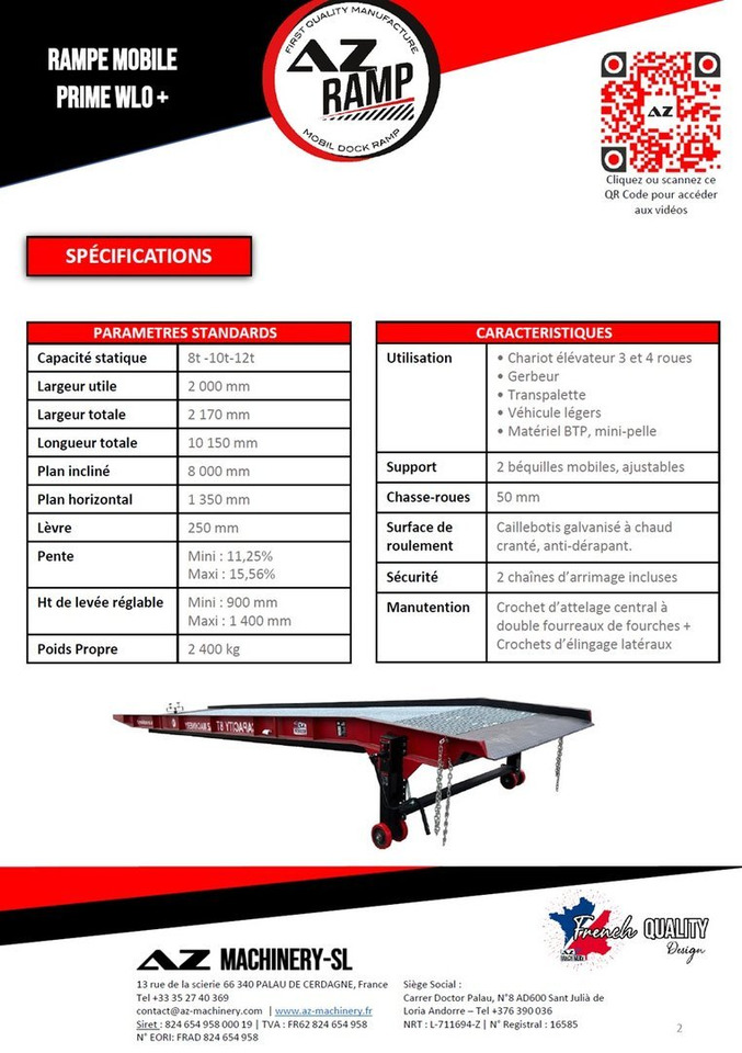 **RENTAL 12-24-36 Month** AZ RAMP-PRIME PRIME WLO + 8 . Industrial Mobil Loading Ramp - منحدر تحميل: صورة 4 **RENTAL 12-24-36 Month** AZ RAMP-PRIME PRIME WLO + 8 . Industrial Mobil Loading Ramp - منحدر تحميل: صورة 4