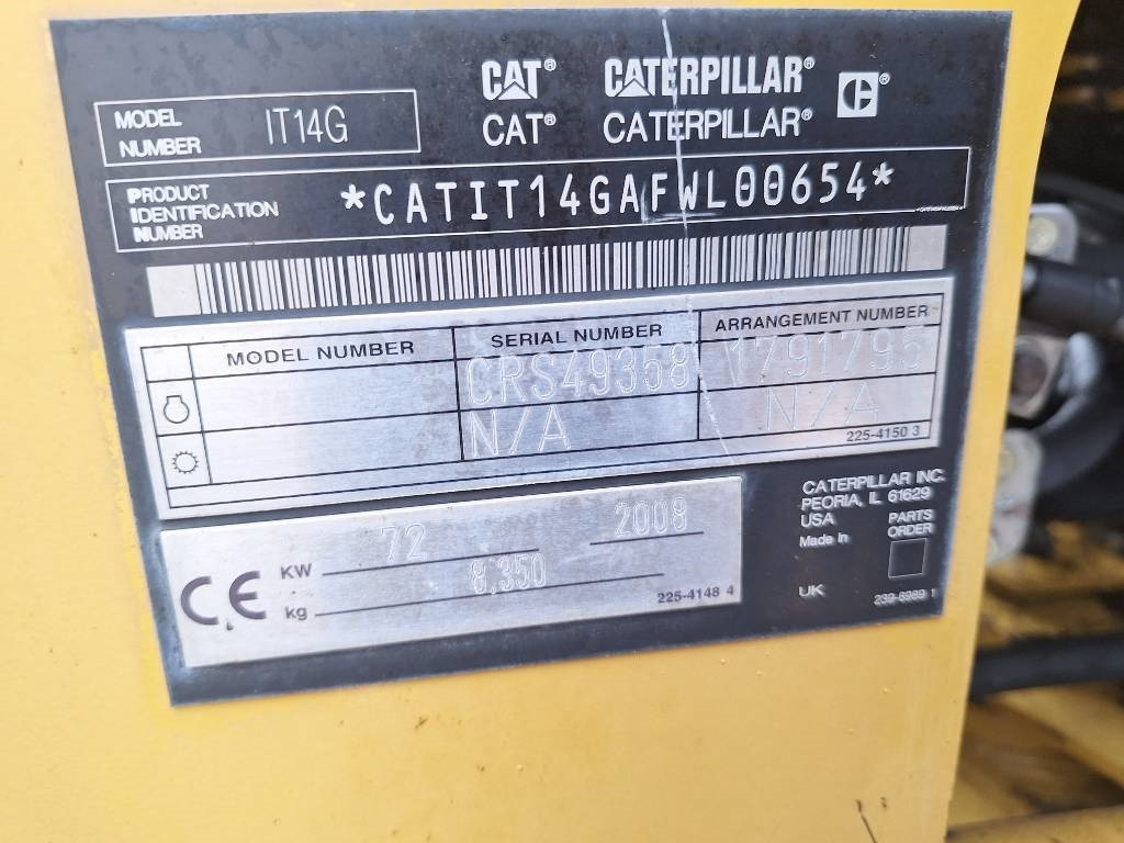 اللودر بعجل CAT IT 14 G: صورة 43