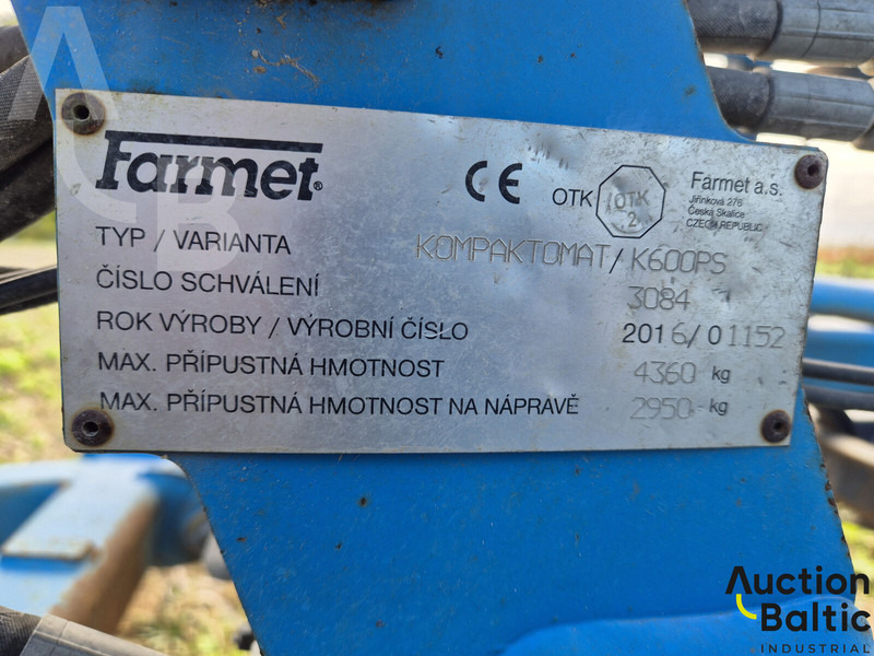 المحراث Farmet Kompaktomat K600PS: صورة 18