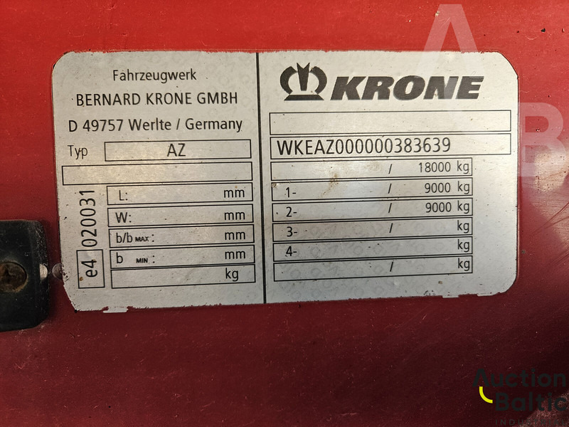 مقطورات مسطحة Krone AZ: صورة 18