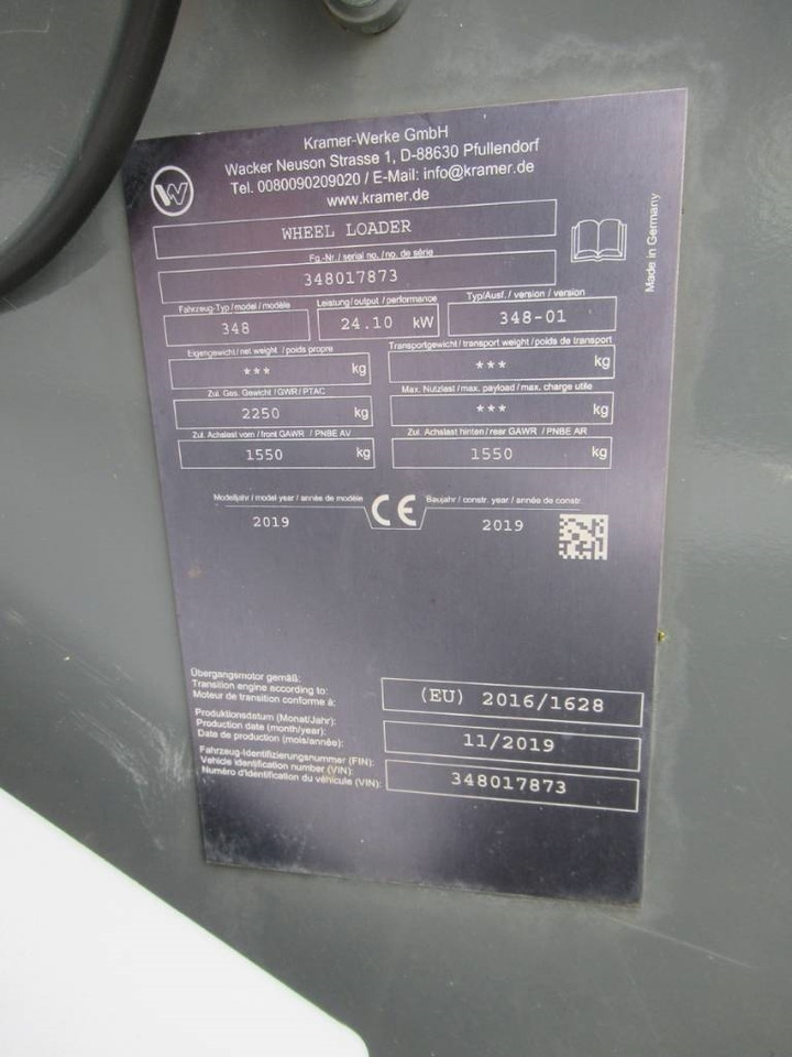 Kramer 5035 Neu Reifen neue Schaufel 33PS Motor - اللودر بعجل: صورة 5 Kramer 5035 Neu Reifen neue Schaufel 33PS Motor - اللودر بعجل: صورة 5