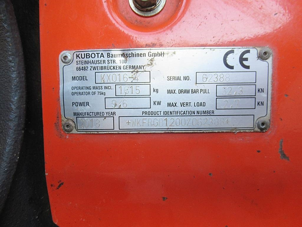Kubota KX 016-4 neue Ketten - حفارة مُصَّغرة: صورة 5 Kubota KX 016-4 neue Ketten - حفارة مُصَّغرة: صورة 5