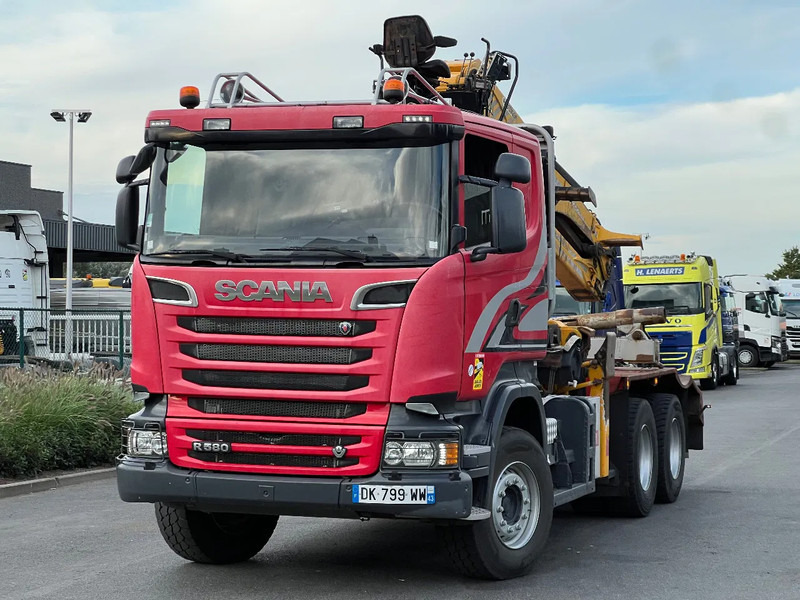 Scania R580 6x4 full steel*3pedal opticruise*R580 V8* - شاحنة قطع الأشجار: صورة 1 Scania R580 6x4 full steel*3pedal opticruise*R580 V8* - شاحنة قطع الأشجار: صورة 1