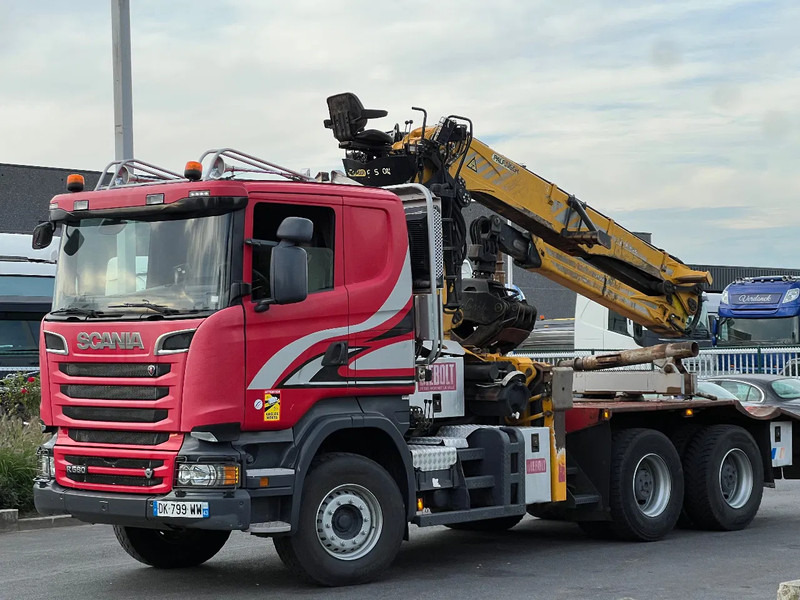 Scania R580 6x4 full steel*3pedal opticruise*R580 V8* - شاحنة قطع الأشجار: صورة 4 Scania R580 6x4 full steel*3pedal opticruise*R580 V8* - شاحنة قطع الأشجار: صورة 4