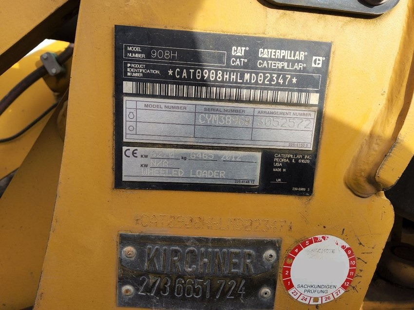 CATERPILLAR 908H - اللودر بعجل: صورة 4 CATERPILLAR 908H - اللودر بعجل: صورة 4