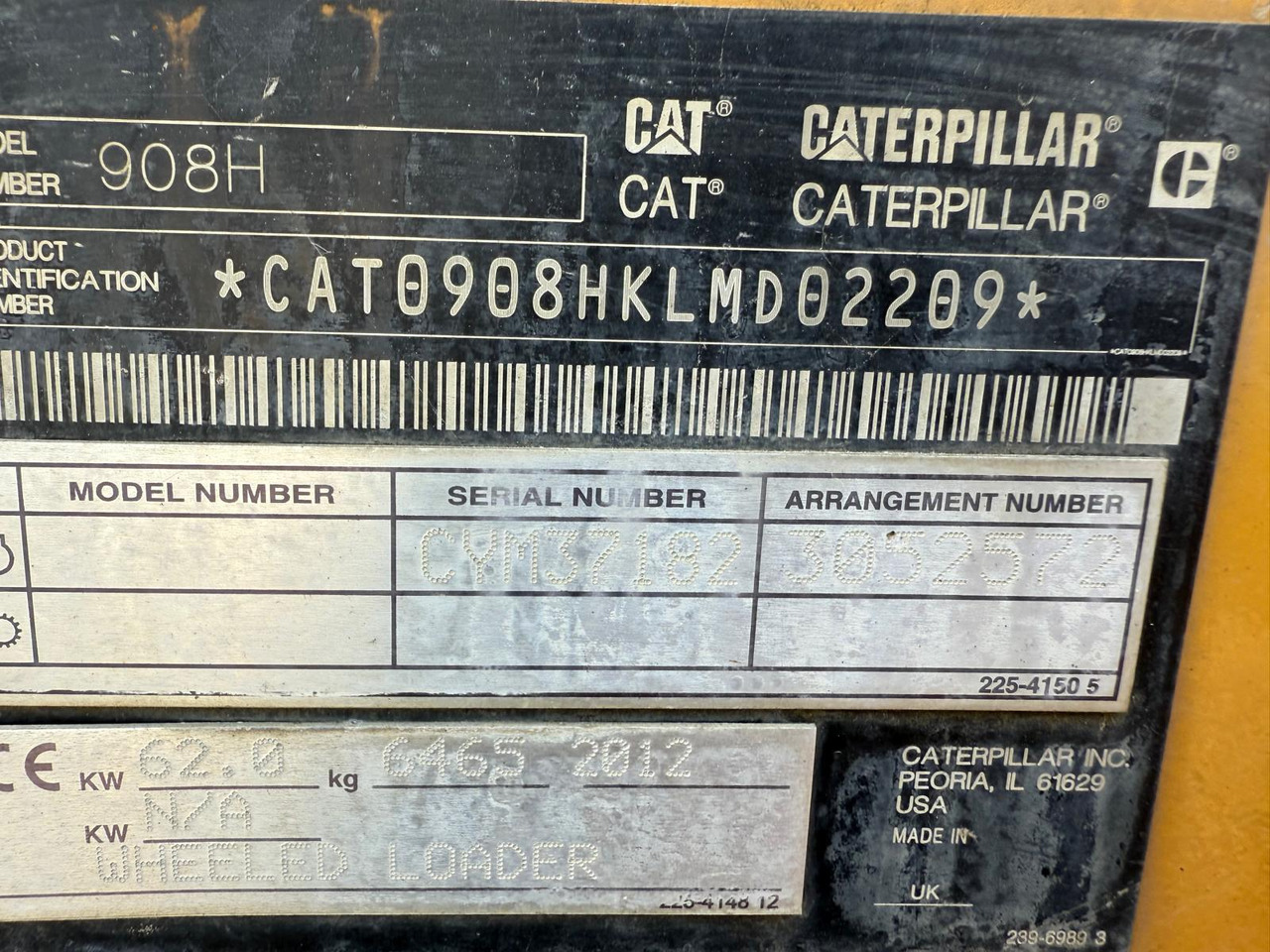 Caterpillar 908 H 2 units CAT908H - اللودر بعجل: صورة 5 Caterpillar 908 H 2 units CAT908H - اللودر بعجل: صورة 5