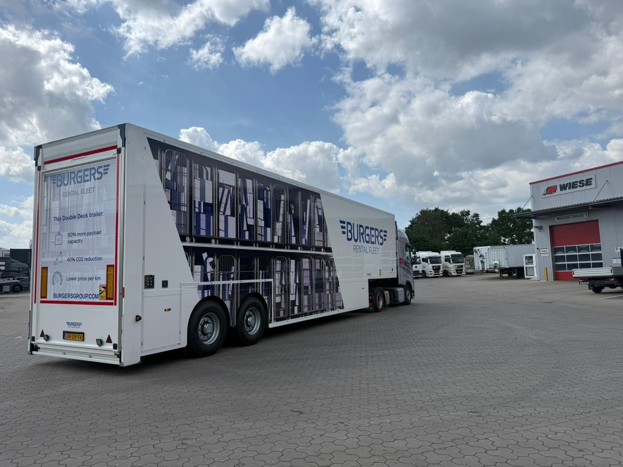 Burgers Doppelstock Trailer 60% mehr Ladefläche - عربة منخفضة مسطحة نصف مقطورة: صورة 4 Burgers Doppelstock Trailer 60% mehr Ladefläche - عربة منخفضة مسطحة نصف مقطورة: صورة 4