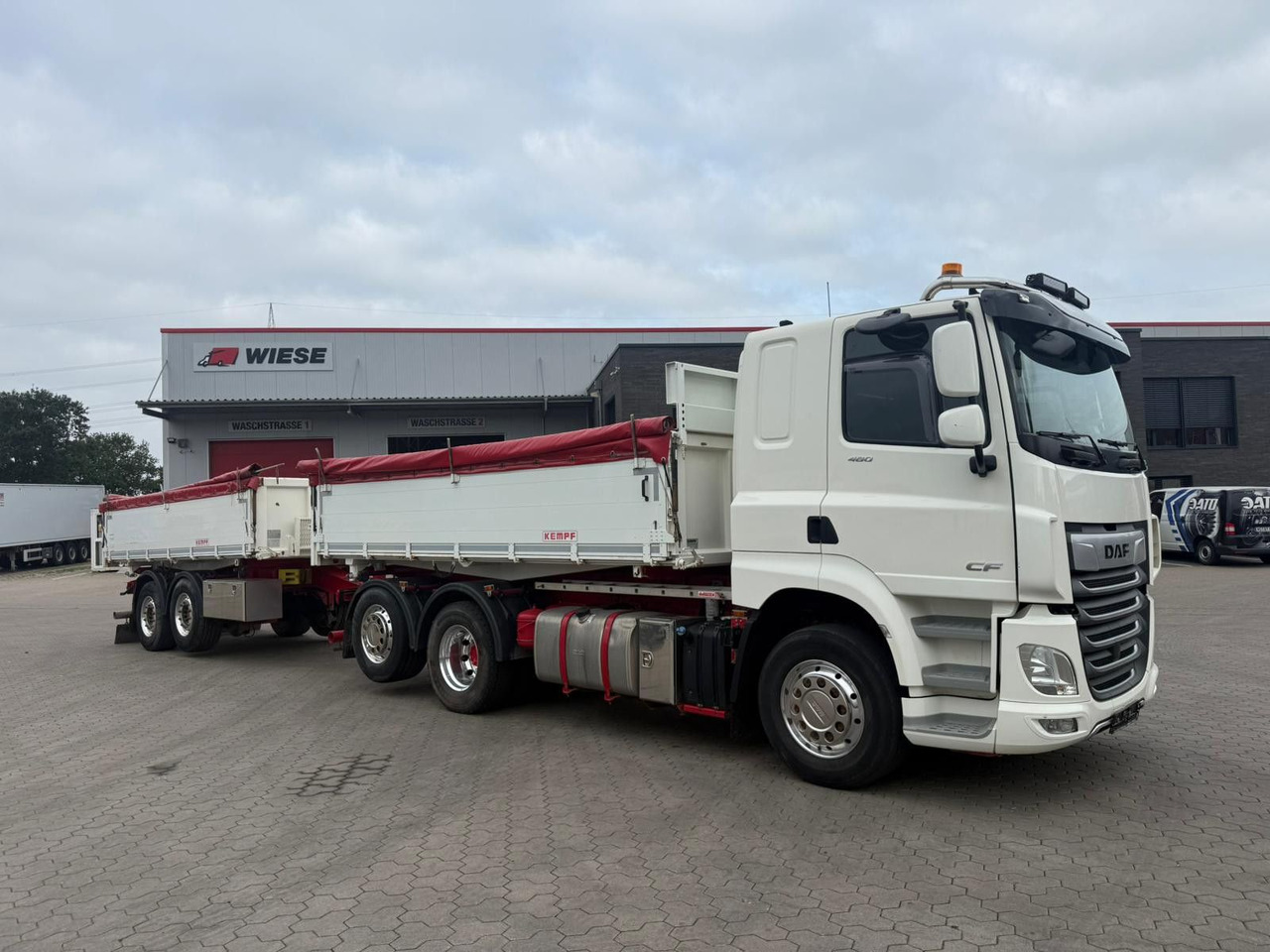 DAF CF 480 FAN 6x2 Dreiseitenkipper Inkl. Anhänger - شاحنة قلاب: صورة 1 DAF CF 480 FAN 6x2 Dreiseitenkipper Inkl. Anhänger - شاحنة قلاب: صورة 1