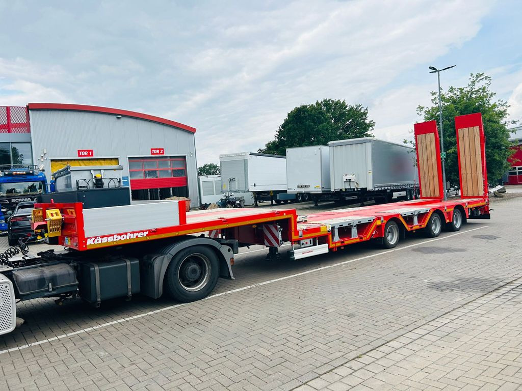 Kässbohrer KSLA RJ Mega Jumbo Tieflader mit Radmulden tele - عربة منخفضة مسطحة نصف مقطورة: صورة 3 Kässbohrer KSLA RJ Mega Jumbo Tieflader mit Radmulden tele - عربة منخفضة مسطحة نصف مقطورة: صورة 3