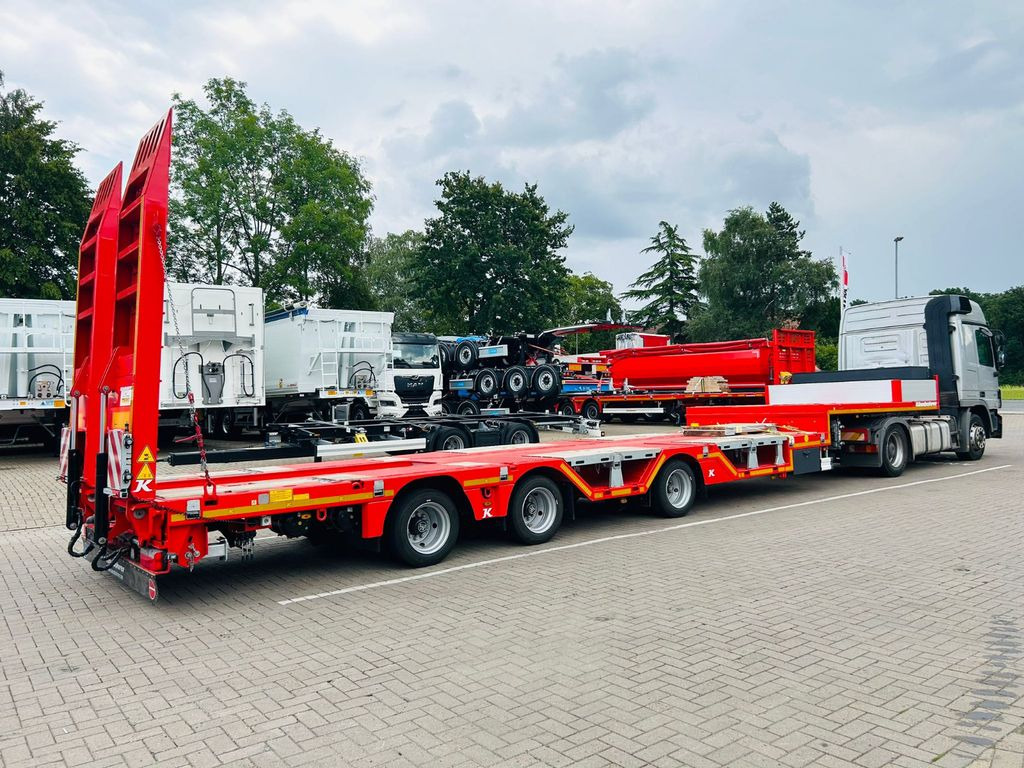 Kässbohrer KSLA RJ Mega Jumbo Tieflader mit Radmulden tele - عربة منخفضة مسطحة نصف مقطورة: صورة 4 Kässbohrer KSLA RJ Mega Jumbo Tieflader mit Radmulden tele - عربة منخفضة مسطحة نصف مقطورة: صورة 4