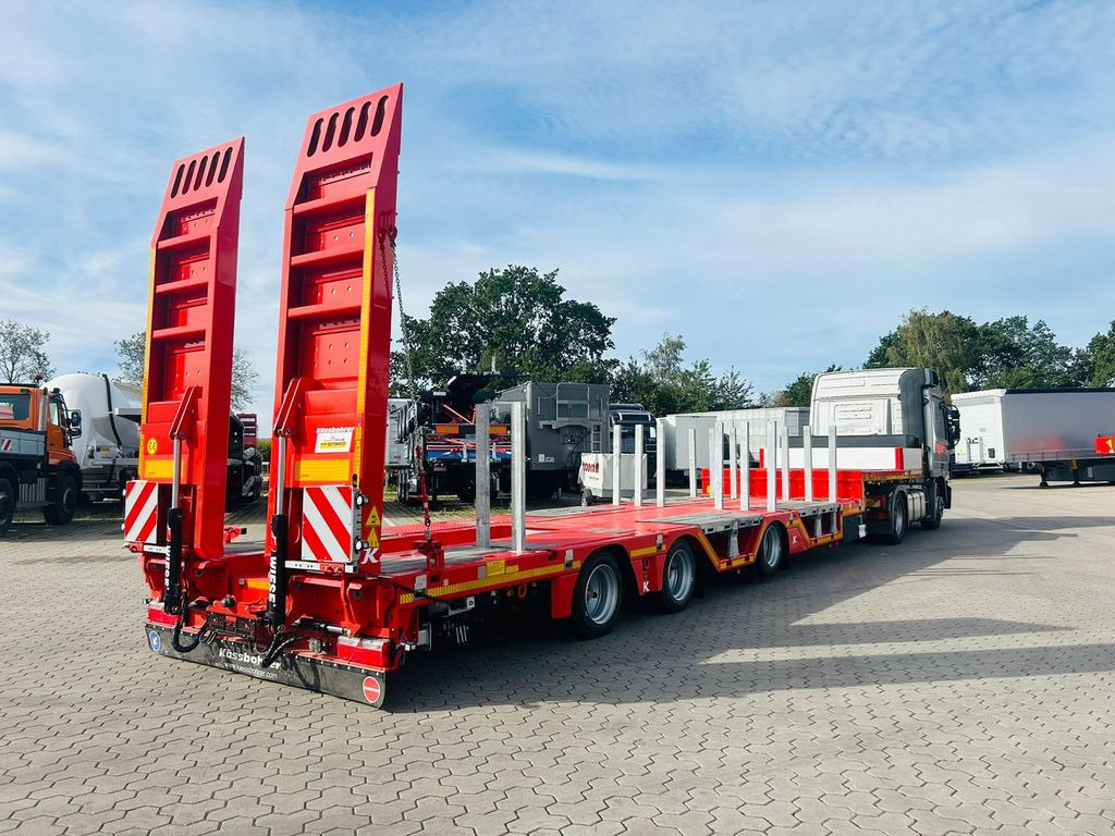 Kässbohrer KSLA RJ Mega Jumbo Tieflader mit Radmulden tele - عربة منخفضة مسطحة نصف مقطورة: صورة 2 Kässbohrer KSLA RJ Mega Jumbo Tieflader mit Radmulden tele - عربة منخفضة مسطحة نصف مقطورة: صورة 2