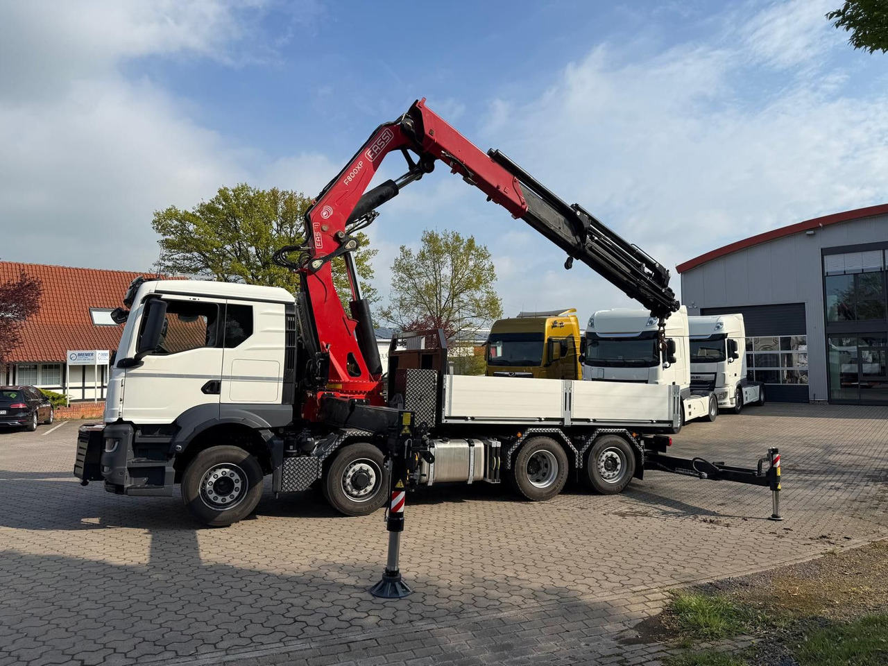 MAN 35.520 8x4 Fassi F800 RA2.28 OHNE ABSTÜTZÜBERWA. - وحدة جر: صورة 1 MAN 35.520 8x4 Fassi F800 RA2.28 OHNE ABSTÜTZÜBERWA. - وحدة جر: صورة 1