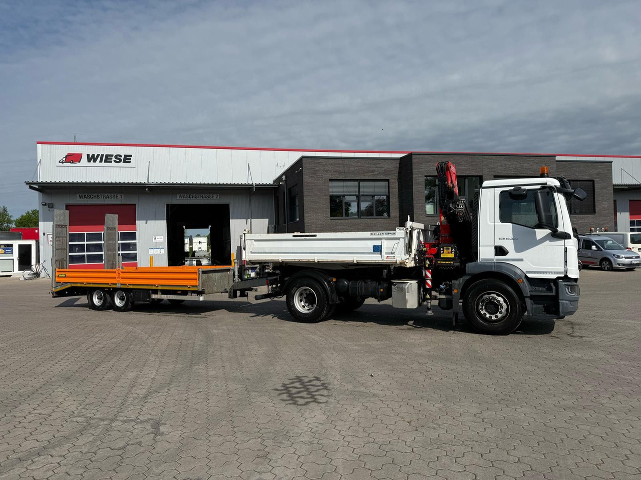 MAN TGM 18.320 4x2 BB Kran Fassi F135 Kipper Meiller - شاحنة كرين: صورة 5 MAN TGM 18.320 4x2 BB Kran Fassi F135 Kipper Meiller - شاحنة كرين: صورة 5