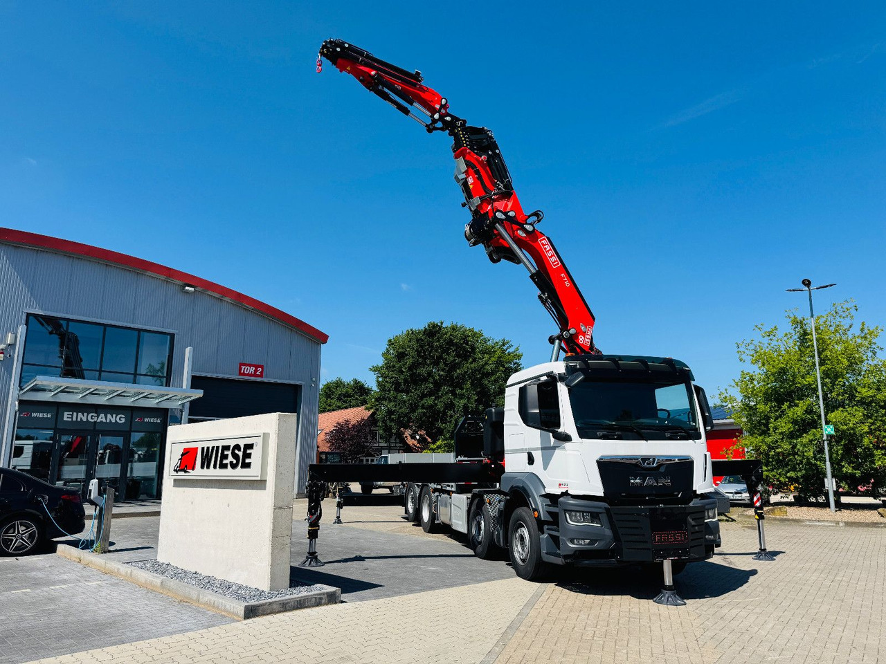 MAN TGS 32.510 mit F710 Frontkran sofort - شاحنات مسطحة, شاحنة كرين: صورة 1 MAN TGS 32.510 mit F710 Frontkran sofort - شاحنات مسطحة, شاحنة كرين: صورة 1