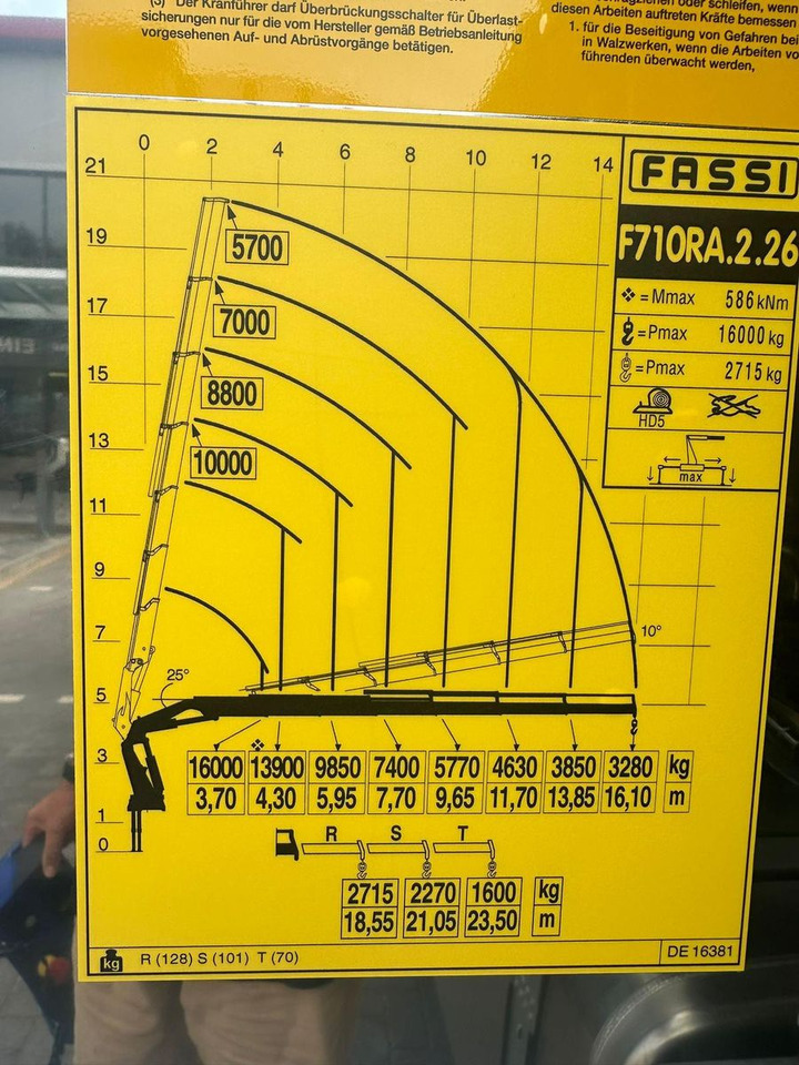 شاحنة كرين MAN TGS 41.520 8x8 mit Fassi Ladekran F710RA.2.26: صورة 11