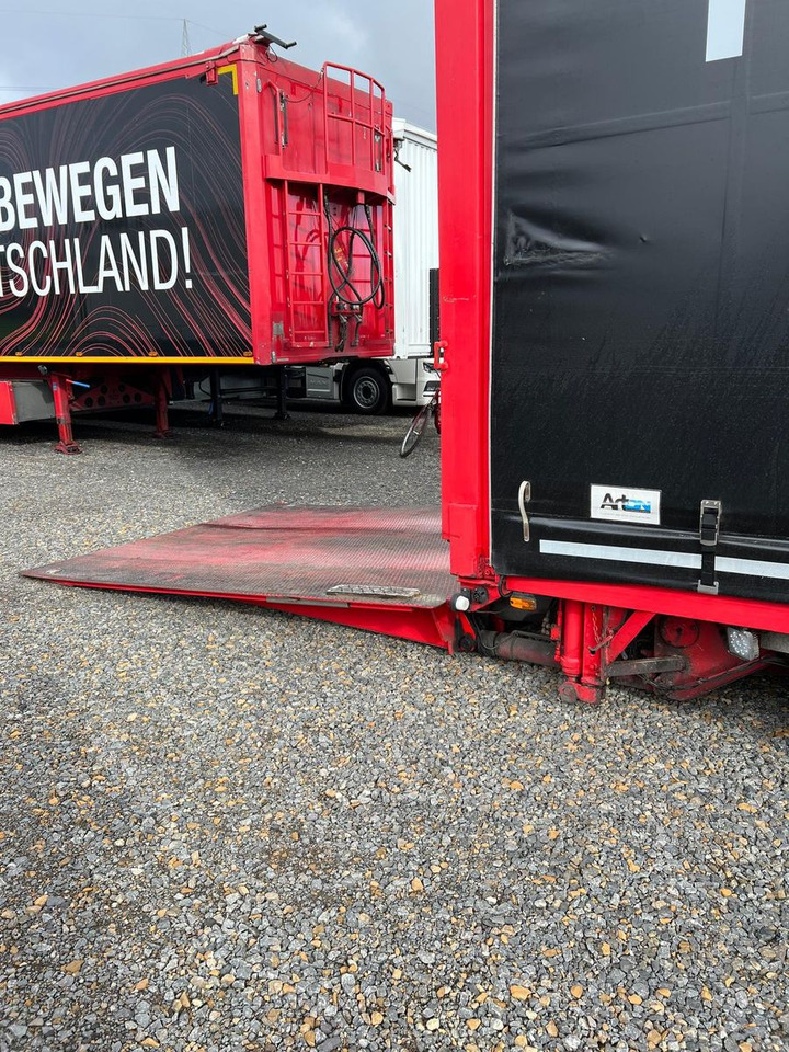 عربة منخفضة مسطحة نصف مقطورة Meusburger 2-Achs-Gabelstaplertransporter Rampe Dhollandia: صورة 9
