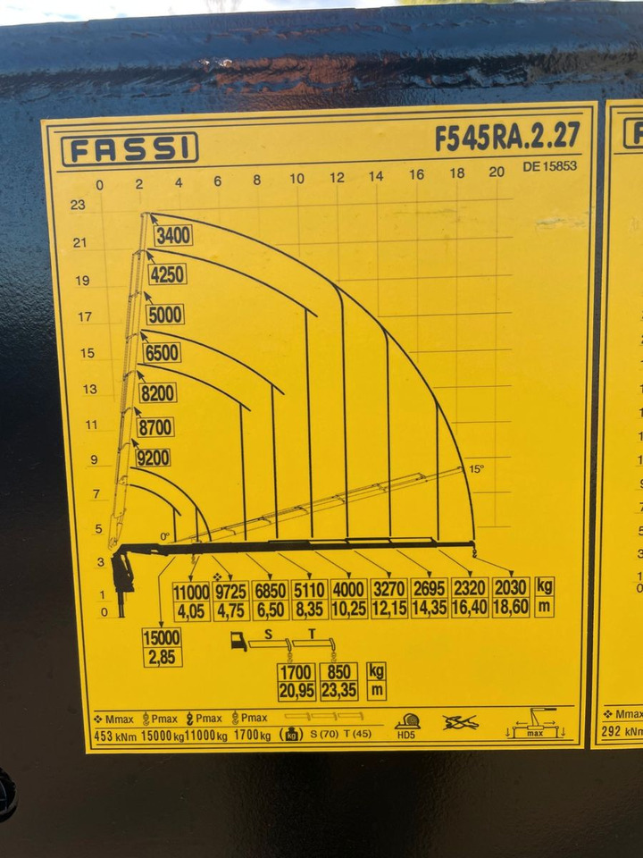 شاحنة, شاحنة كرين Volvo FMX 500  FASSI Ladekran F545 JIB & Winde Sofort: صورة 9