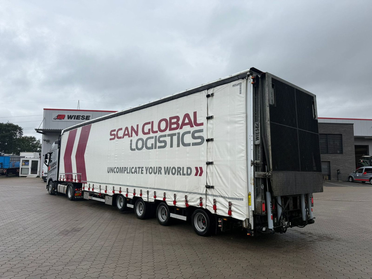 Wiese 4-Achs Mega Gabelstaplertransporter Rampe - عربة منخفضة مسطحة نصف مقطورة: صورة 1 Wiese 4-Achs Mega Gabelstaplertransporter Rampe - عربة منخفضة مسطحة نصف مقطورة: صورة 1