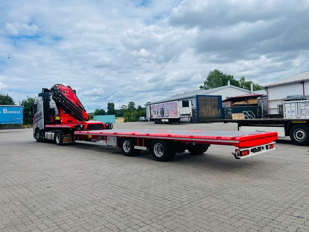 Wiese Stufensattel Tieflader mit Kran Fassi F545 - نصف مقطورة مسطحة: صورة 4 Wiese Stufensattel Tieflader mit Kran Fassi F545 - نصف مقطورة مسطحة: صورة 4