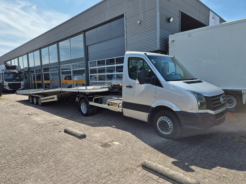 Volkswagen Crafter 2.0TDI BE Combi/ Autotransporter 10m mit Knicksystem/ Winch - شاحنة التوصيل: صورة 1 Volkswagen Crafter 2.0TDI BE Combi/ Autotransporter 10m mit Knicksystem/ Winch - شاحنة التوصيل: صورة 1