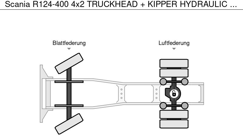 وحدة جر Scania R124-400 4x2 TRUCKHEAD + KIPPER HYDRAULIC + AIRO + RETARDER: صورة 17