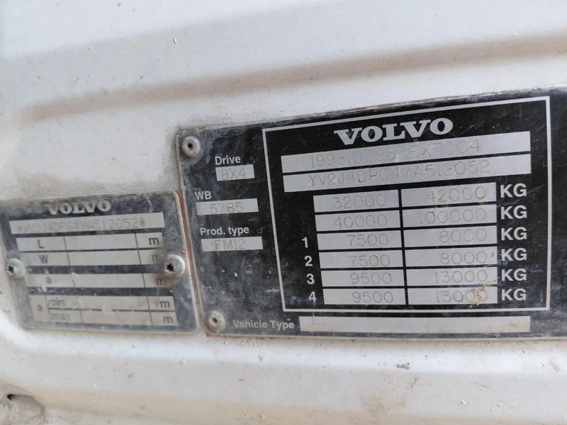 شاحنة خلاطة خرسانة Volvo FM 12.340 8x4 Mixer Steel Suspension: صورة 13 شاحنة خلاطة خرسانة Volvo FM 12.340 8x4 Mixer Steel Suspension: صورة 13