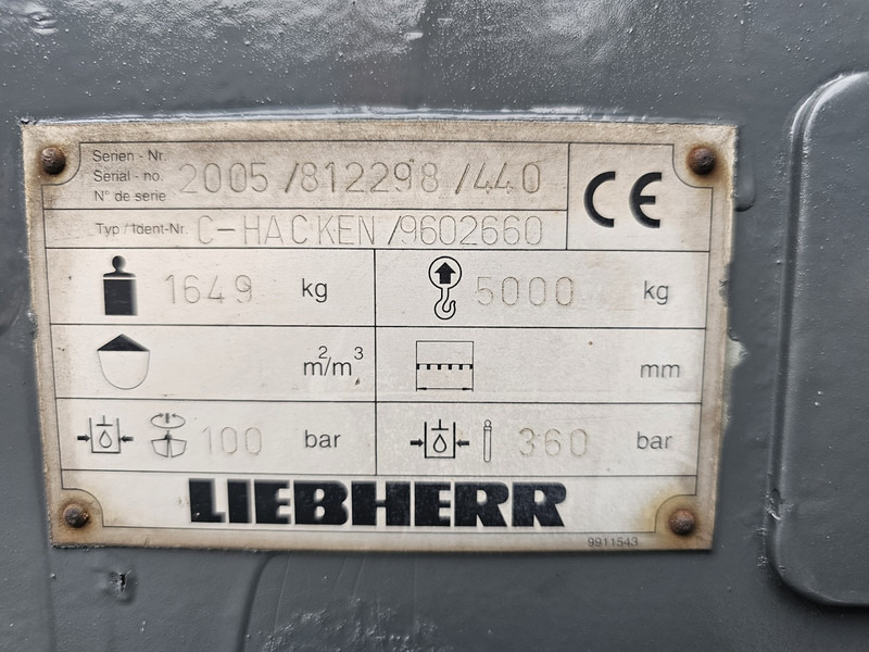 Liebherr likufix coil klem liebherr lh poliepgrijper - كُلَّاب - آلات البناء: صورة 4 Liebherr likufix coil klem liebherr lh poliepgrijper - كُلَّاب - آلات البناء: صورة 4