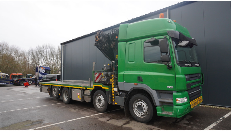 شاحنة كرين DAF CF 85.410 8X2 OPEN BOX WITH PALFINGER 42502 CRANE: صورة 12