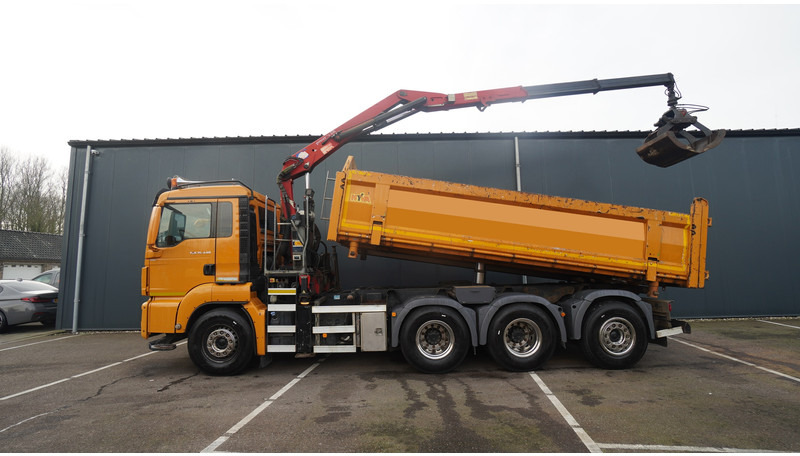 MAN TGS 35-440 8X4 2 SIDE TIPPER WITH HMF Z 1943 CRANE 415.000KM - شاحنة كرين: صورة 1 MAN TGS 35-440 8X4 2 SIDE TIPPER WITH HMF Z 1943 CRANE 415.000KM - شاحنة كرين: صورة 1