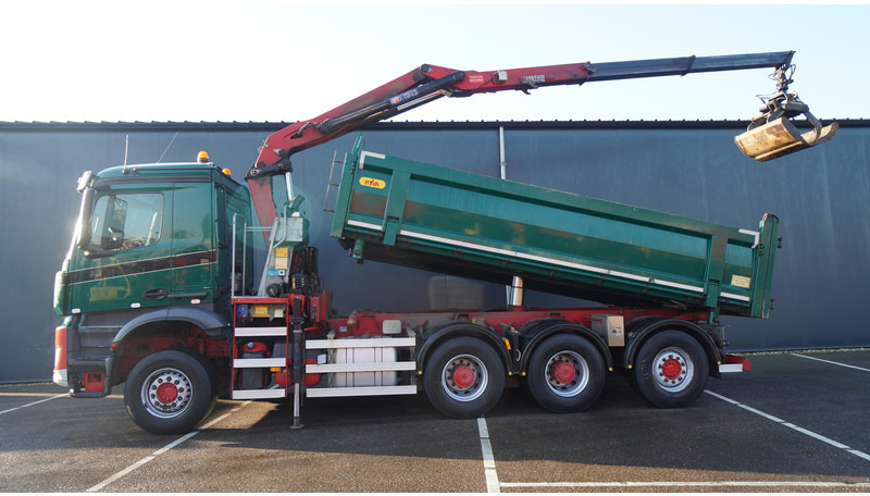 Mercedes-Benz AROCS 3542 8X4 2 SIDE TIPPER WITH HMF Z 1943 CRANE 407.000KM - شاحنة كرين: صورة 1 Mercedes-Benz AROCS 3542 8X4 2 SIDE TIPPER WITH HMF Z 1943 CRANE 407.000KM - شاحنة كرين: صورة 1