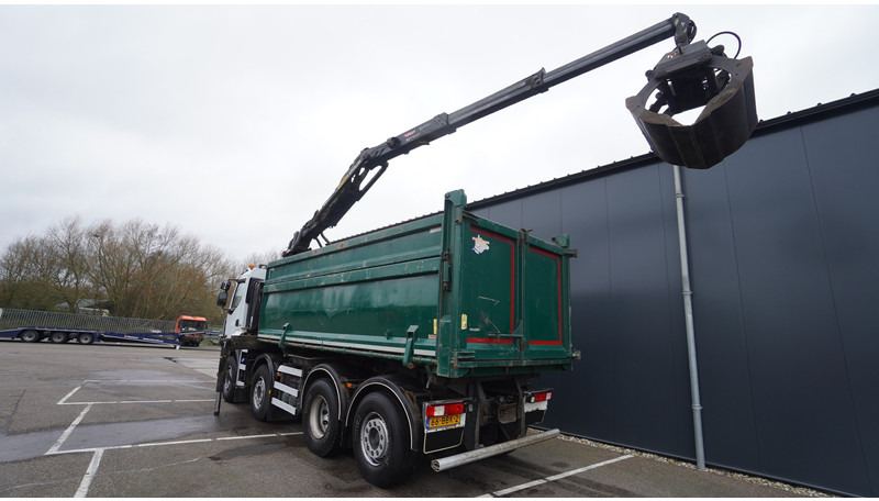 Renault PREMIUM 380 DXI 8X2/6 2 SIDE TIPPER WITH PLFINGER Q 170 Z CRANE.278.200KM - شاحنة كرين: صورة 4 Renault PREMIUM 380 DXI 8X2/6 2 SIDE TIPPER WITH PLFINGER Q 170 Z CRANE.278.200KM - شاحنة كرين: صورة 4