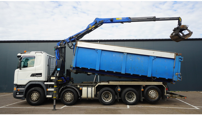 Scania G 490 10X4 CABLE SYSTEM TRUCK WITH PALFINGER Q180Z95TR CRANE - شاحنة كرين: صورة 1 Scania G 490 10X4 CABLE SYSTEM TRUCK WITH PALFINGER Q180Z95TR CRANE - شاحنة كرين: صورة 1