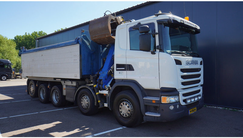 شاحنة كرين Scania G 490 10X4 CABLE SYSTEM TRUCK WITH PALFINGER Q180Z95TR CRANE: صورة 12