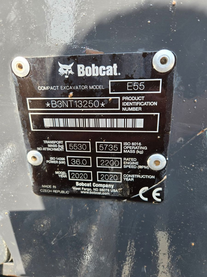 Bobcat E55 - حفارة مُصَّغرة: صورة 2 Bobcat E55 - حفارة مُصَّغرة: صورة 2