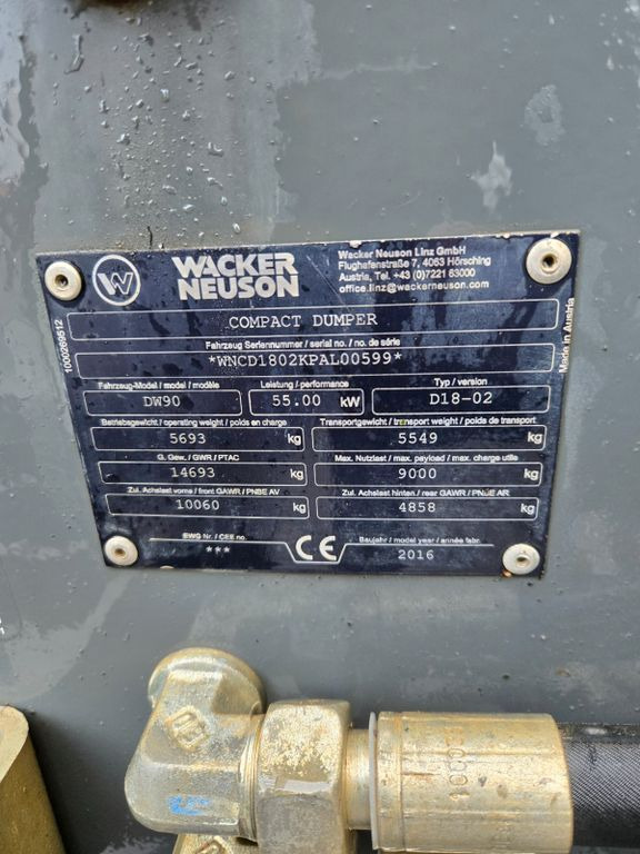 Wacker DW90 Wacker DW90 - شاحنة قلابة صغيرة: صورة 3 Wacker DW90 Wacker DW90 - شاحنة قلابة صغيرة: صورة 3