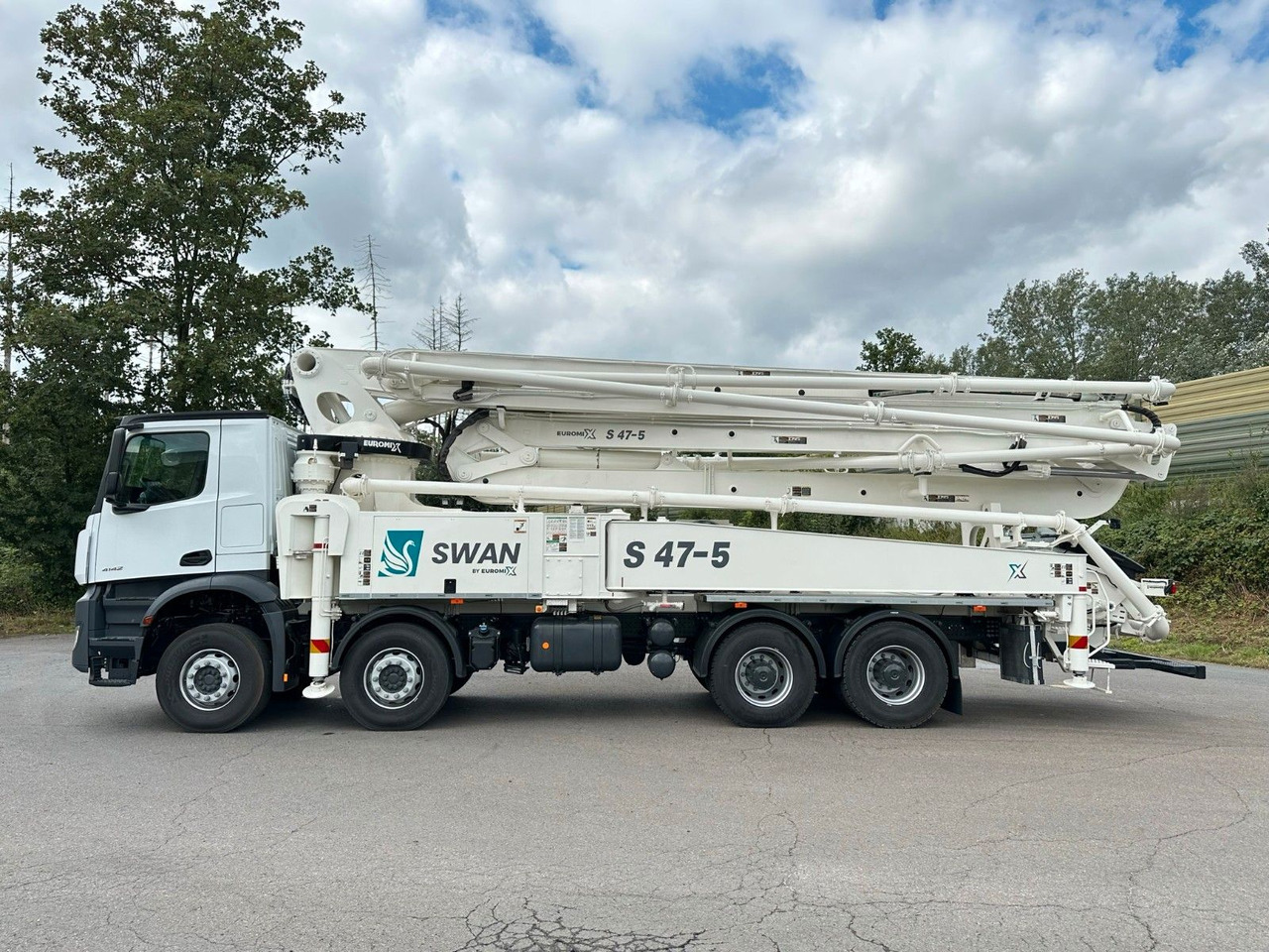 Mercedes-Benz Arocs 5 4142 8x4 SWAN TSP 47-5 160RZ ( 47m ) - شاحنة خلاطة خرسانة: صورة 5 Mercedes-Benz Arocs 5 4142 8x4 SWAN TSP 47-5 160RZ ( 47m ) - شاحنة خلاطة خرسانة: صورة 5