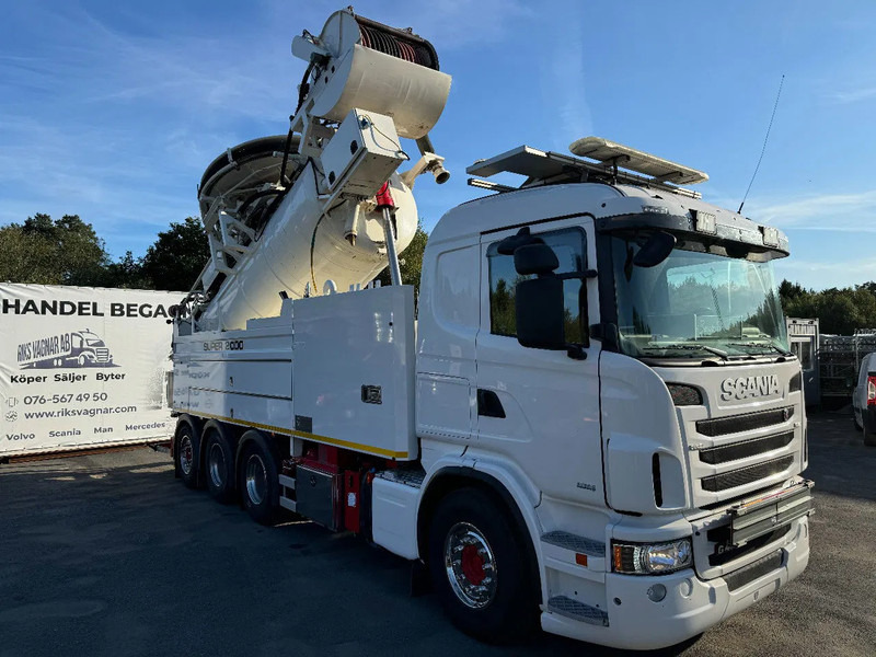 Scania R480 8x4, Wiedemann Super 2000 (10+6m3) + Recycler, Euro 6, 2013 - شاحنة الشفط: صورة 1 Scania R480 8x4, Wiedemann Super 2000 (10+6m3) + Recycler, Euro 6, 2013 - شاحنة الشفط: صورة 1