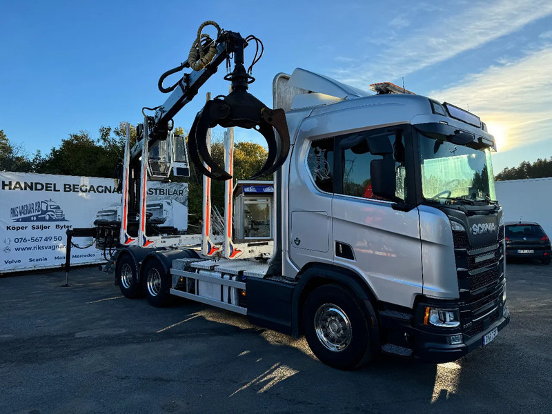 Scania R730 V8 6X4, Retarder, Timber-truck + Kesla, 2020 - شاحنة قطع الأشجار, شاحنة كرين: صورة 1 Scania R730 V8 6X4, Retarder, Timber-truck + Kesla, 2020 - شاحنة قطع الأشجار, شاحنة كرين: صورة 1