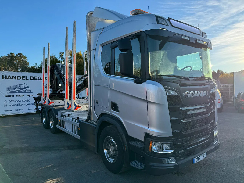 Scania R730 V8 6X4, Retarder, Timber-truck + Kesla, 2020 - شاحنة قطع الأشجار, شاحنة كرين: صورة 2 Scania R730 V8 6X4, Retarder, Timber-truck + Kesla, 2020 - شاحنة قطع الأشجار, شاحنة كرين: صورة 2