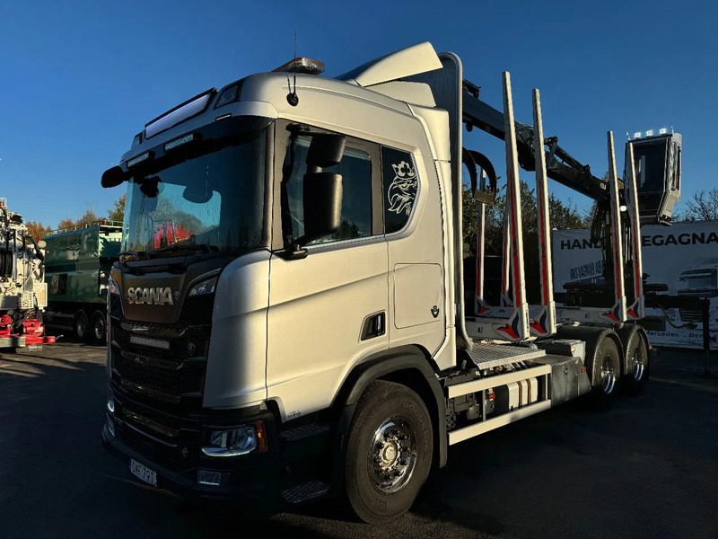 Scania R730 V8 6X4, Retarder, Timber-truck + Kesla L2009, 2020 - شاحنة قطع الأشجار, شاحنة كرين: صورة 4 Scania R730 V8 6X4, Retarder, Timber-truck + Kesla L2009, 2020 - شاحنة قطع الأشجار, شاحنة كرين: صورة 4