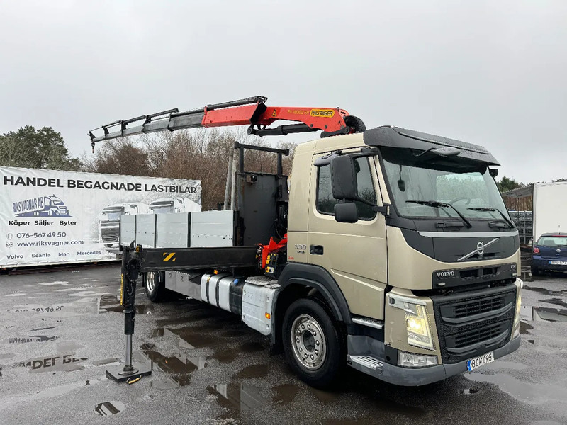 Volvo FM 11.330 4x2, Flatbed-truck with 18t/m Crane, 2014 - شاحنات مسطحة, شاحنة كرين: صورة 1 Volvo FM 11.330 4x2, Flatbed-truck with 18t/m Crane, 2014 - شاحنات مسطحة, شاحنة كرين: صورة 1