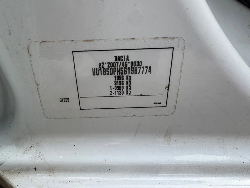 فان المدمجة Dacia Dokker **EURO 6B-1461CC**: صورة 15