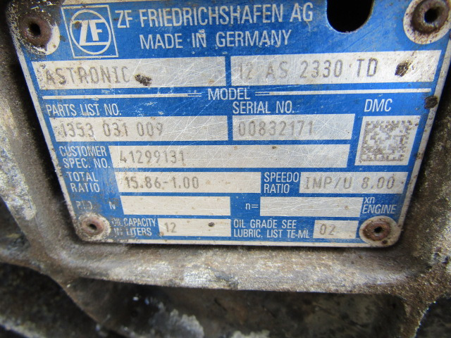 IVECO STRALIS ZF ASTRONIC GEARBOX TYPE 12A5 2330 TD - صندوق التروس - شاحنة: صورة 4 IVECO STRALIS ZF ASTRONIC GEARBOX TYPE 12A5 2330 TD - صندوق التروس - شاحنة: صورة 4