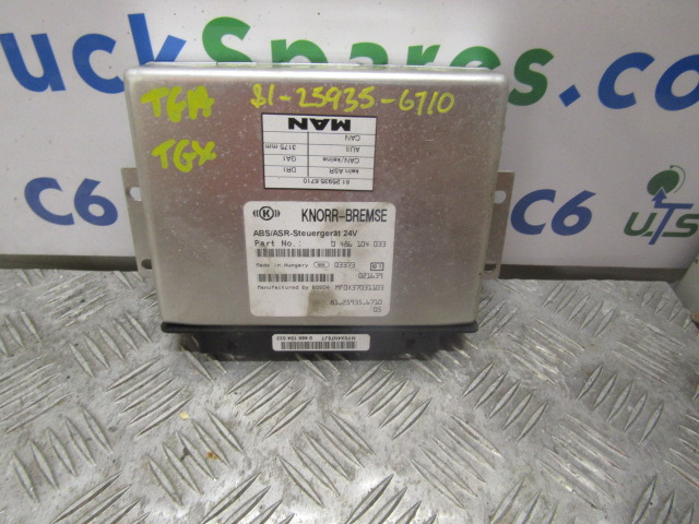 MAN TGA ABS / ASR ECU P/NO 81.25935.6710 - وحدة تحكم الكتروني - شاحنة: صورة 1 MAN TGA ABS / ASR ECU P/NO 81.25935.6710 - وحدة تحكم الكتروني - شاحنة: صورة 1