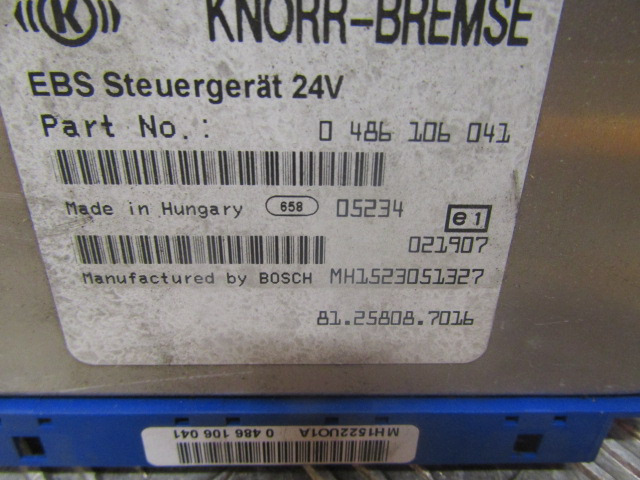 MAN TGA EBS ECU P/NO 81.25808.7016 - وحدة تحكم الكتروني - شاحنة: صورة 2 MAN TGA EBS ECU P/NO 81.25808.7016 - وحدة تحكم الكتروني - شاحنة: صورة 2