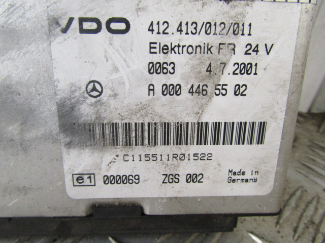 MERCEDES ATEGO 1823 ELEKTRONIC FR UNIT P/NO A000 446 5502 - النظام الكهربائي - شاحنة: صورة 2 MERCEDES ATEGO 1823 ELEKTRONIC FR UNIT P/NO A000 446 5502 - النظام الكهربائي - شاحنة: صورة 2