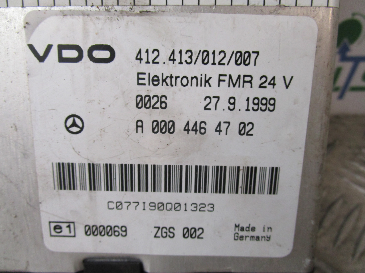 MERCEDES ATEGO FMR UNIT P/NO A0004464702 - النظام الكهربائي - شاحنة: صورة 2 MERCEDES ATEGO FMR UNIT P/NO A0004464702 - النظام الكهربائي - شاحنة: صورة 2