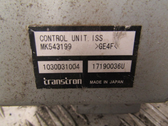 MITSUBISHI FUSO 4P10 CONTROL UNIT (ISS) P/NO MK543199 - النظام الكهربائي - شاحنة: صورة 2 MITSUBISHI FUSO 4P10 CONTROL UNIT (ISS) P/NO MK543199 - النظام الكهربائي - شاحنة: صورة 2