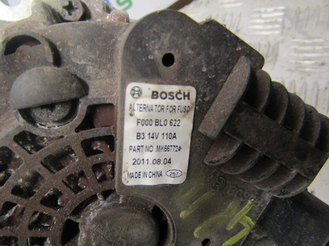 MITSUBISHI FUSO 75C BOSCH ALTERNATOR P/NO MK667724 - النظام الكهربائي - شاحنة: صورة 2 MITSUBISHI FUSO 75C BOSCH ALTERNATOR P/NO MK667724 - النظام الكهربائي - شاحنة: صورة 2