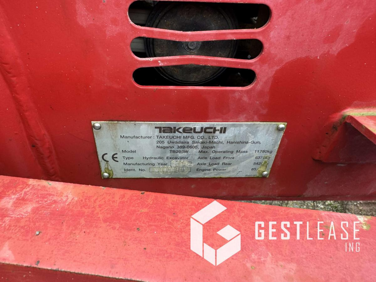 حفارة دولاب Takeuchi TB295W: صورة 17